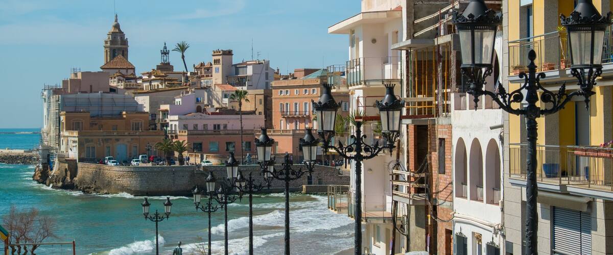 Beautiful town of Sitges, Spain