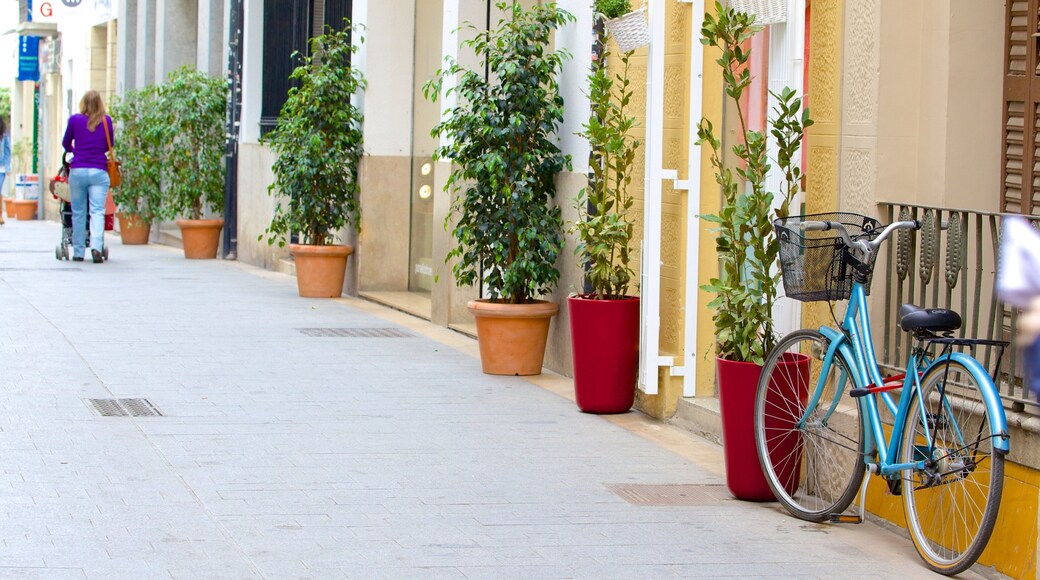Sitges featuring street scenes