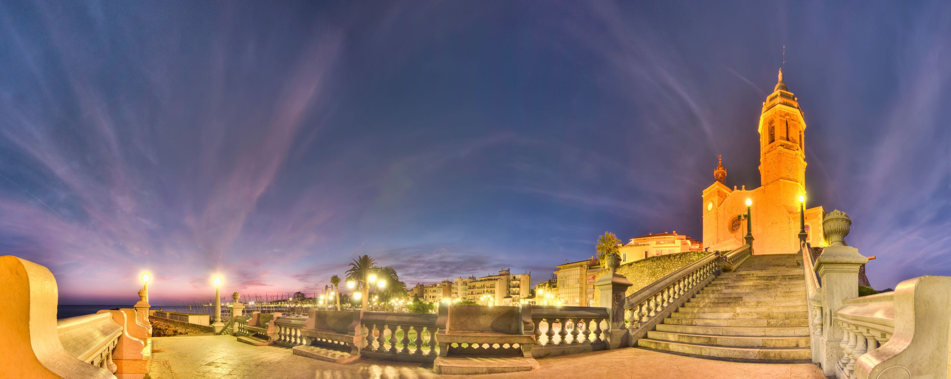 Sant Bartomeu i Santa Tecla church at Sitges, Spain