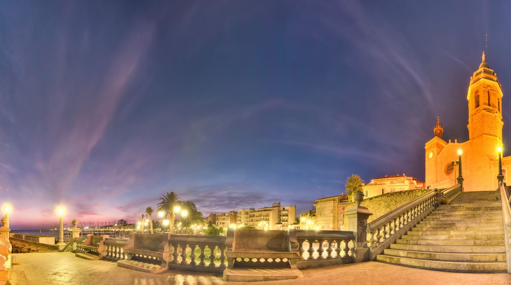 Sant Bartomeu i Santa Tecla church at Sitges, Spain