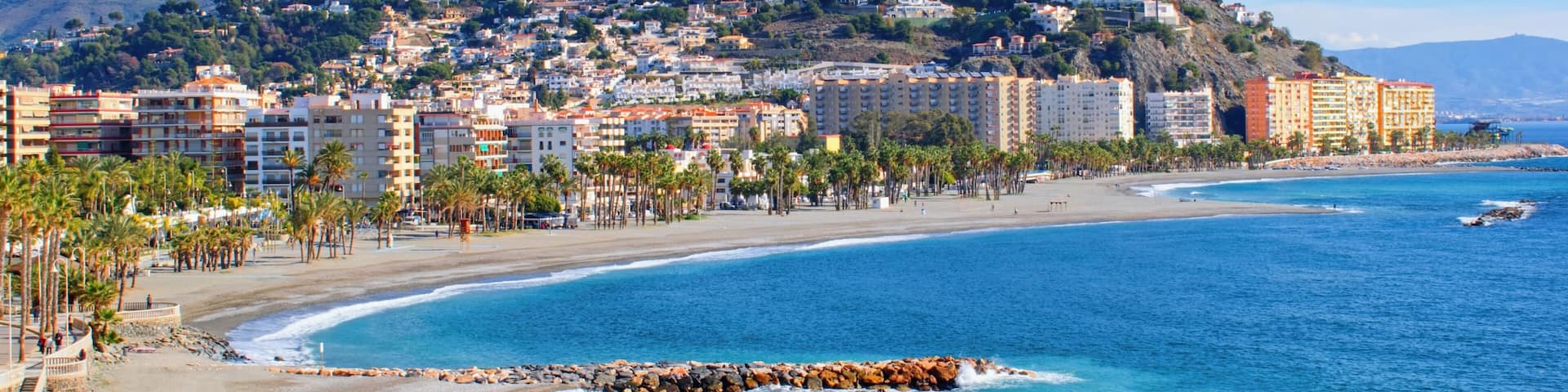 Almunecar, Spain, Costa del sol - Beautiful city and coast view