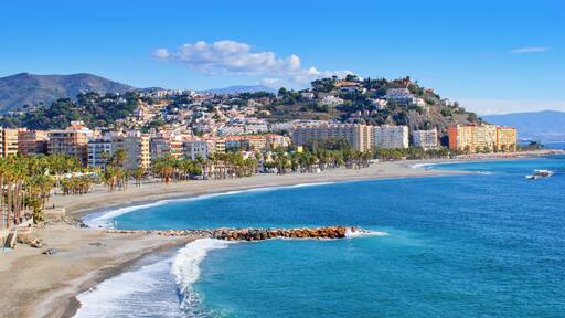 Almunecar, Spain, Costa del sol - Beautiful city and coast view