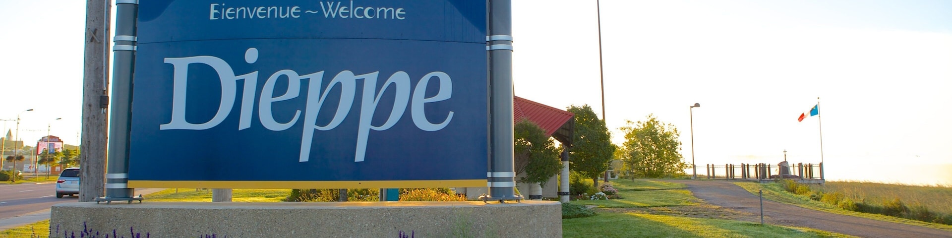 Dieppe showing signage