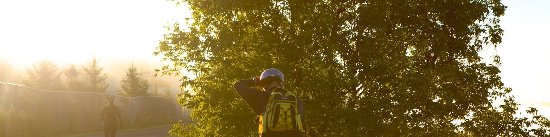 Dieppe showing a sunset and cycling