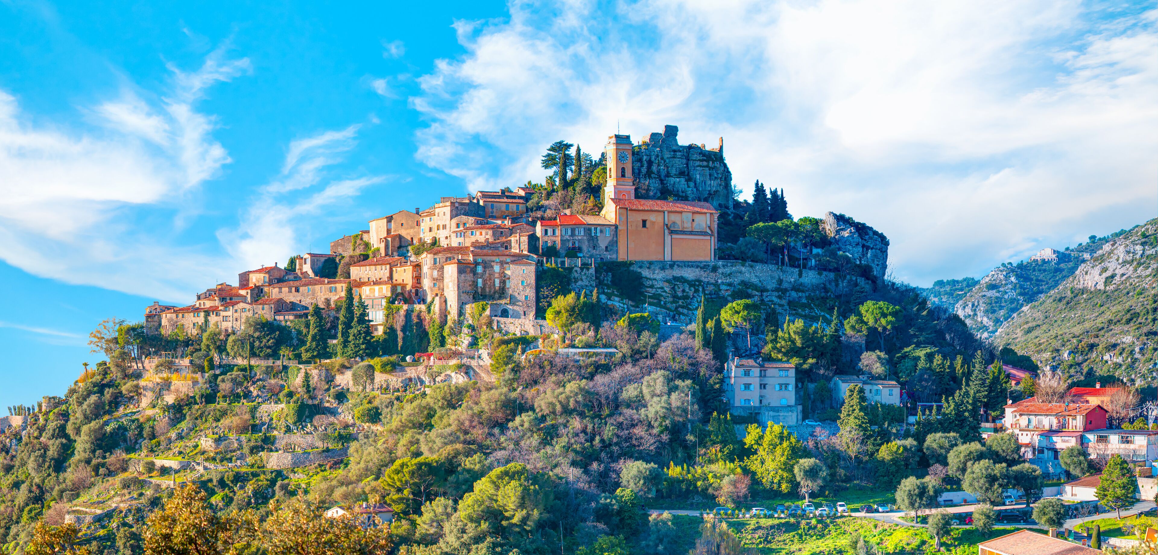 Eze village is a famous tourist destination on French Riviera - Nice, France
