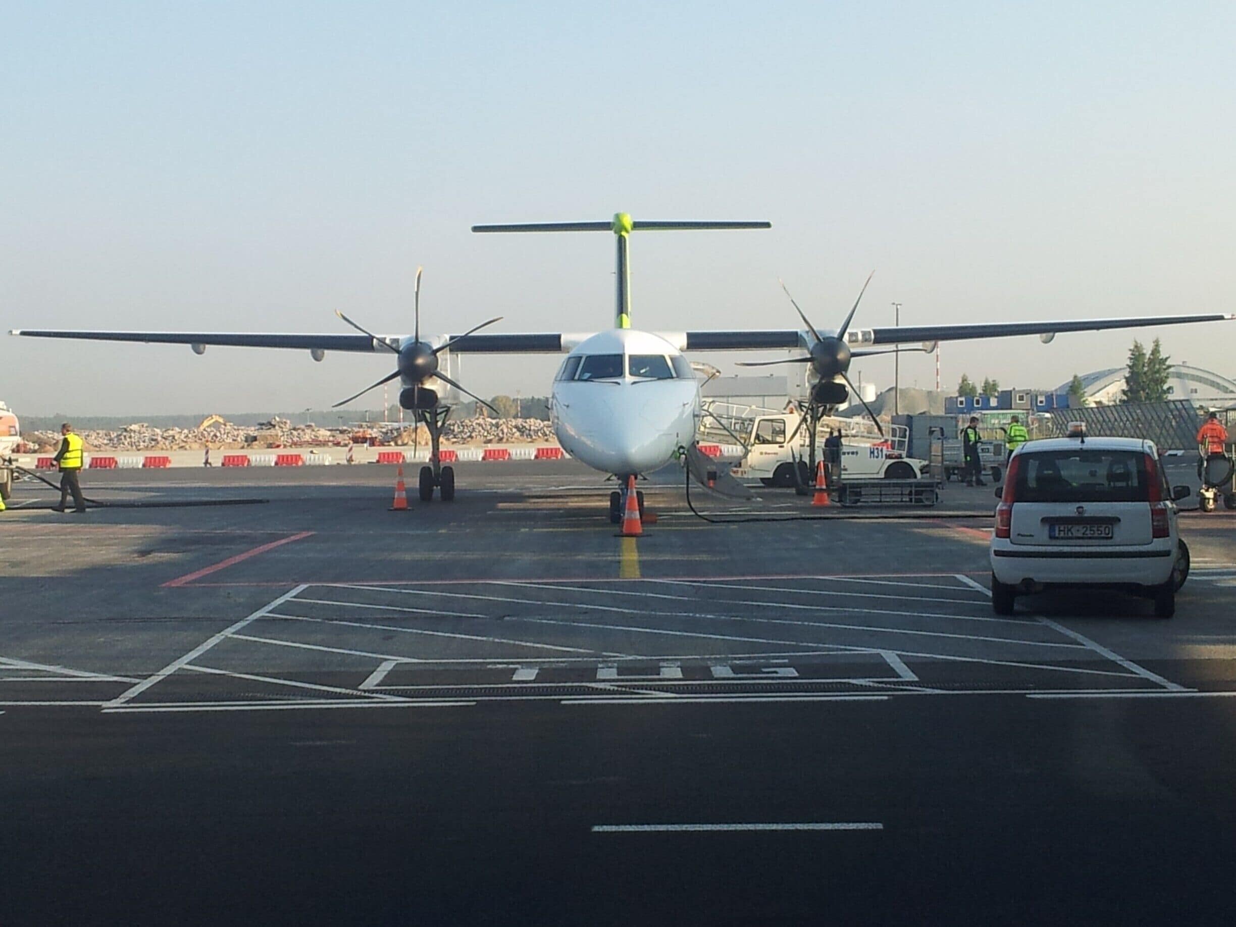 #AirBaltic plane warming up on the tarmac at #RIX #Riga #International #Airport, #Latvia, Northern #Europe

www.wyldfamilytravel.com