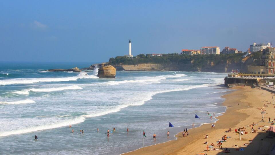 Côte basque à Biarritz, France