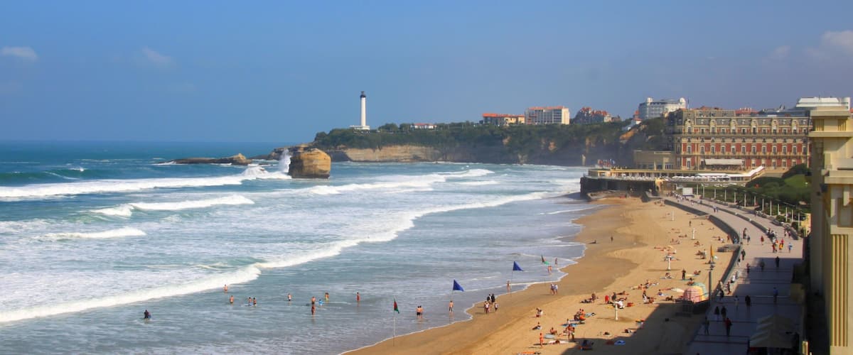 Côte basque à Biarritz, France