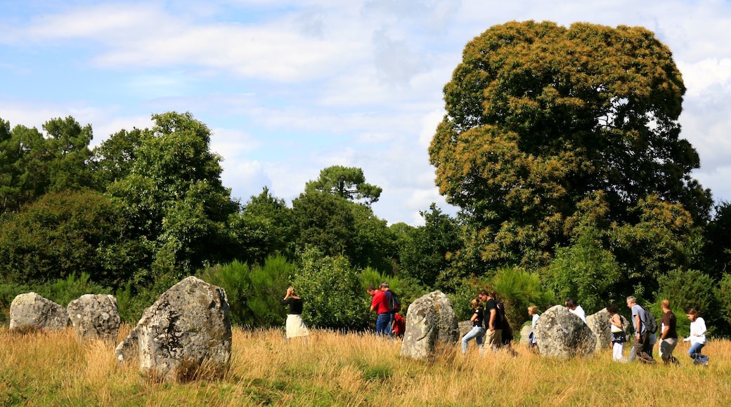 Carnac presenterar vandring såväl som en stor grupp av människor