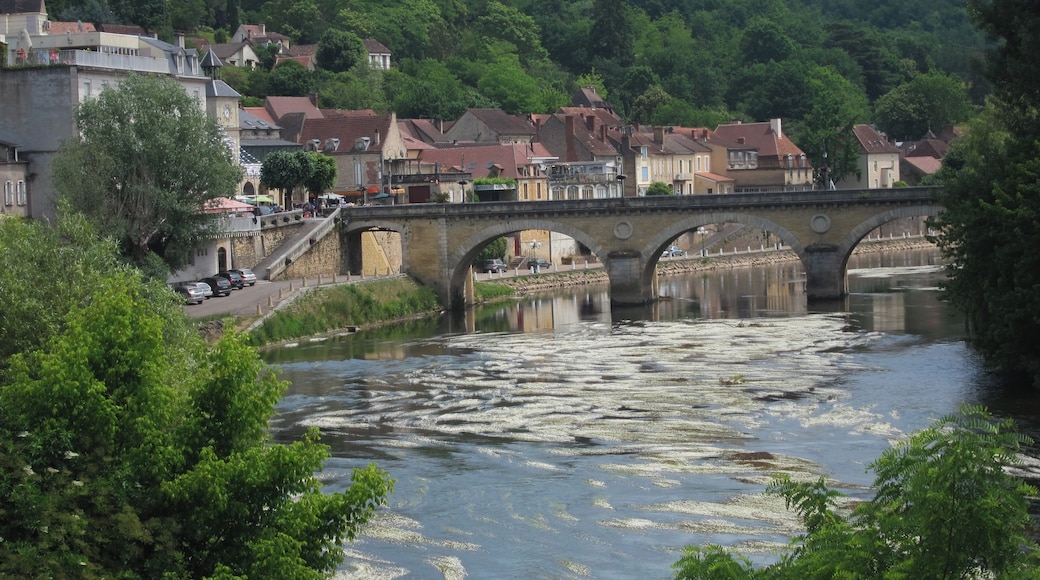 Panoramic view at Le Bugue at the Vezere river