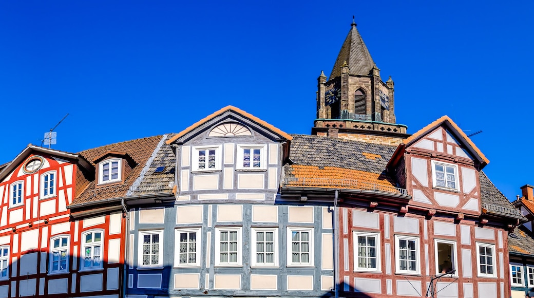 historic buildings at the old town of Rotenburg an der Fulda