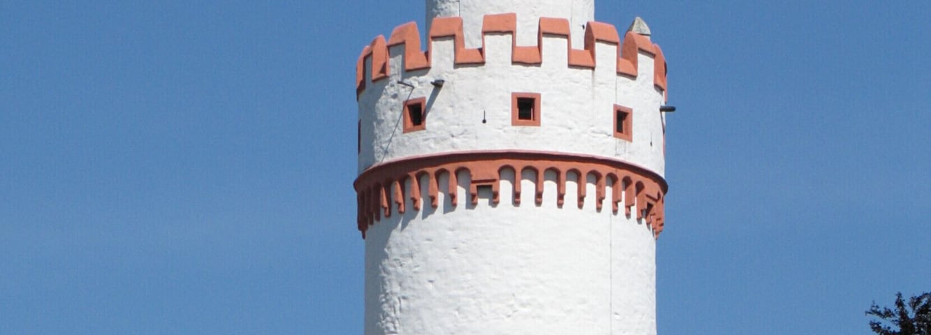 The "White Tower", a landmark of Bad Homburg vor der Höhe, Germany.