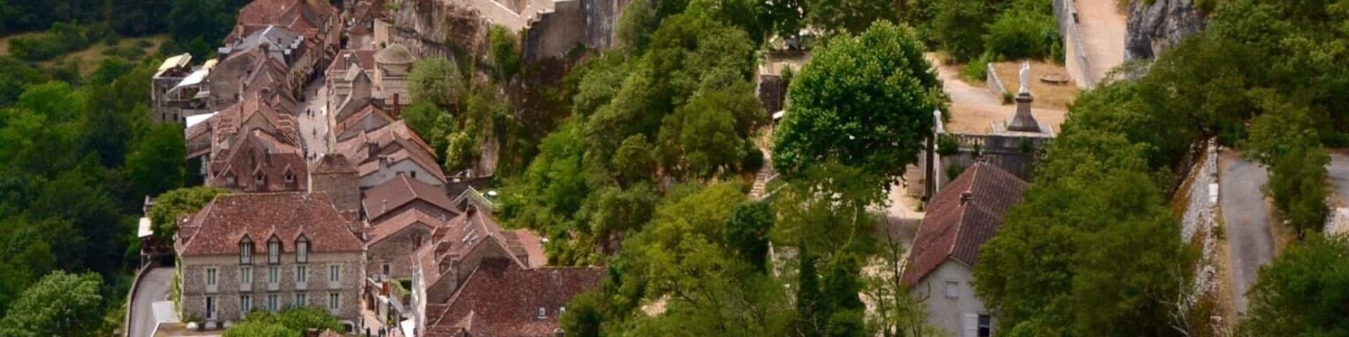 Village of Rocamadour in Midi-Pyrenee, south west France