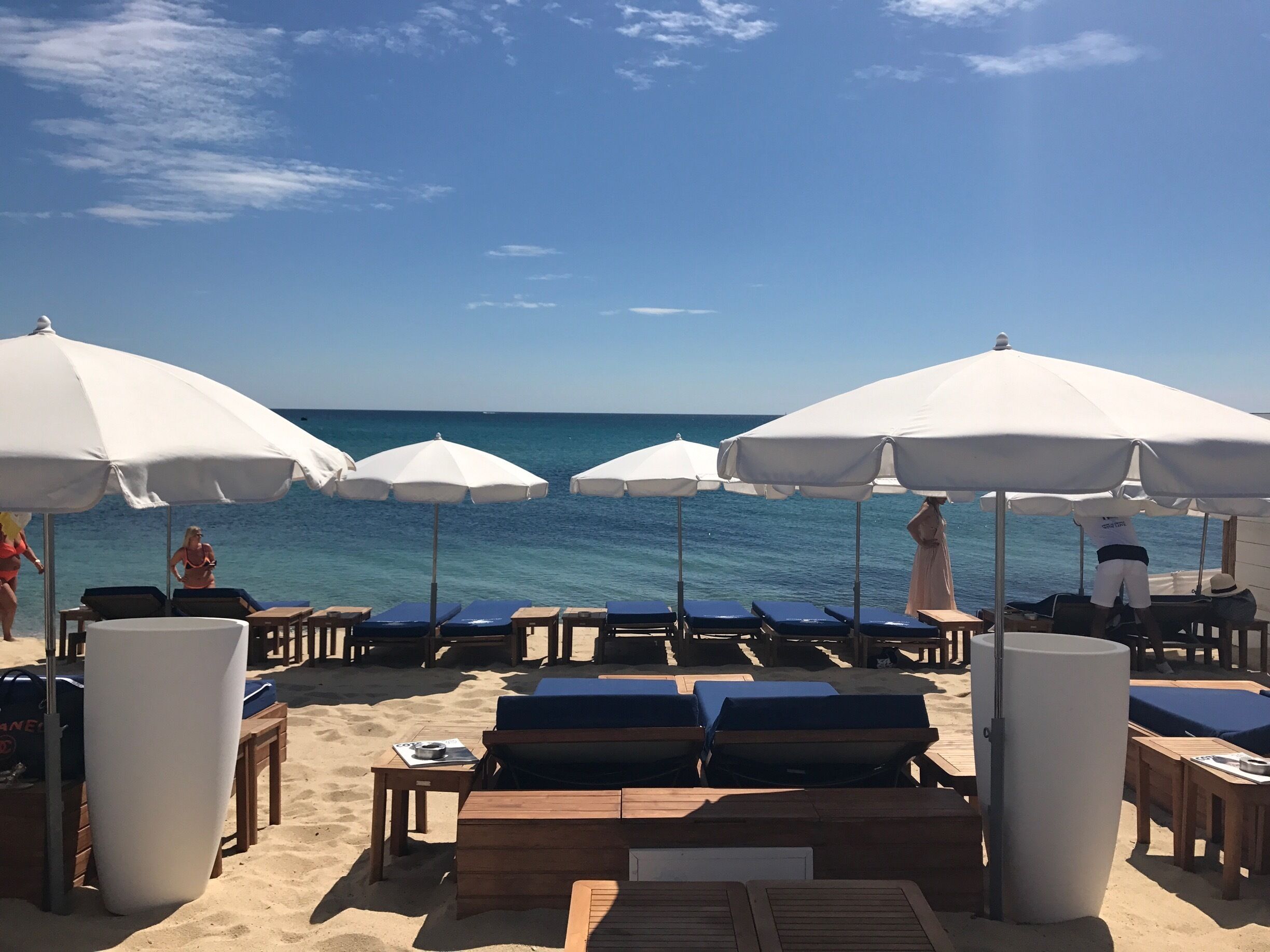 Bagatelle Beach, St Tropez. Nice food, beautiful place and a little expensive