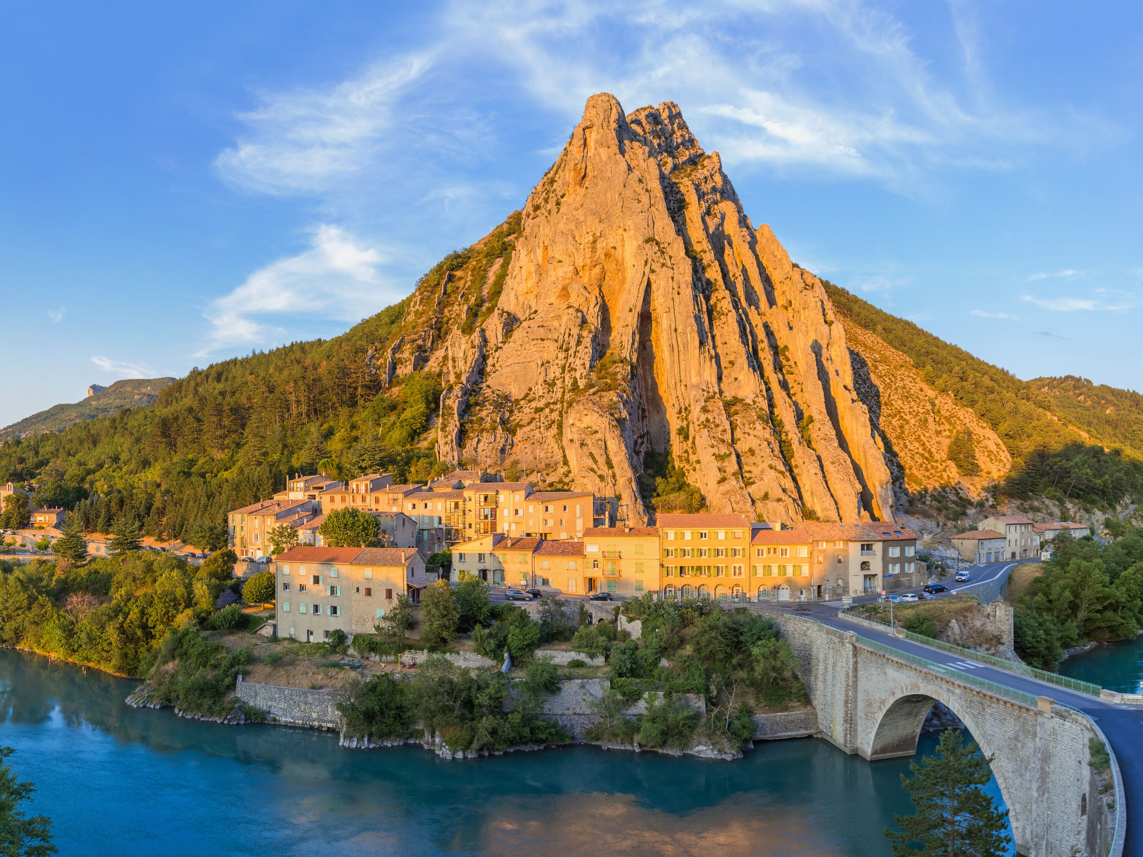 Town Sisteron in Provence France