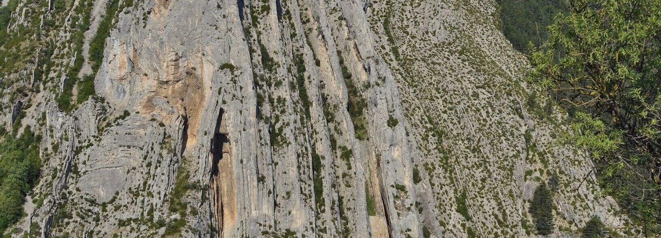 If you like rock climbing - La Baume seen from the citadelle of Sisteron
