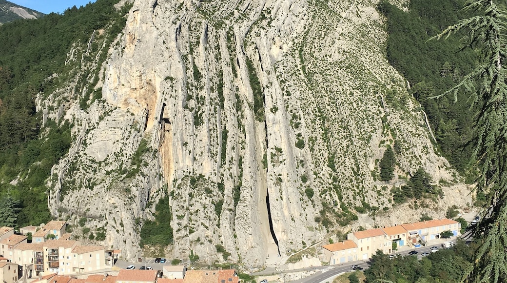 Hard to believe these layers were once at the bottom of a sea. This shows how the Alps were created, pushed upward by Africa.