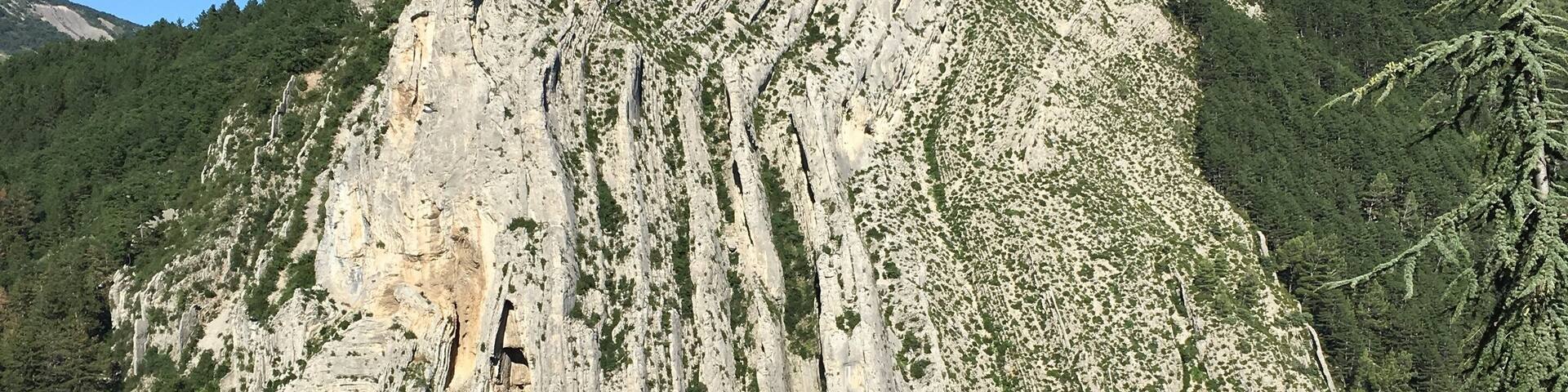 Hard to believe these layers were once at the bottom of a sea. This shows how the Alps were created, pushed upward by Africa.