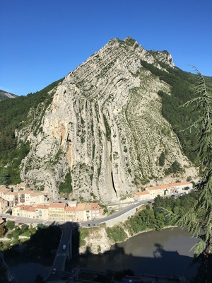 Hard to believe these layers were once at the bottom of a sea. This shows how the Alps were created, pushed upward by Africa.
