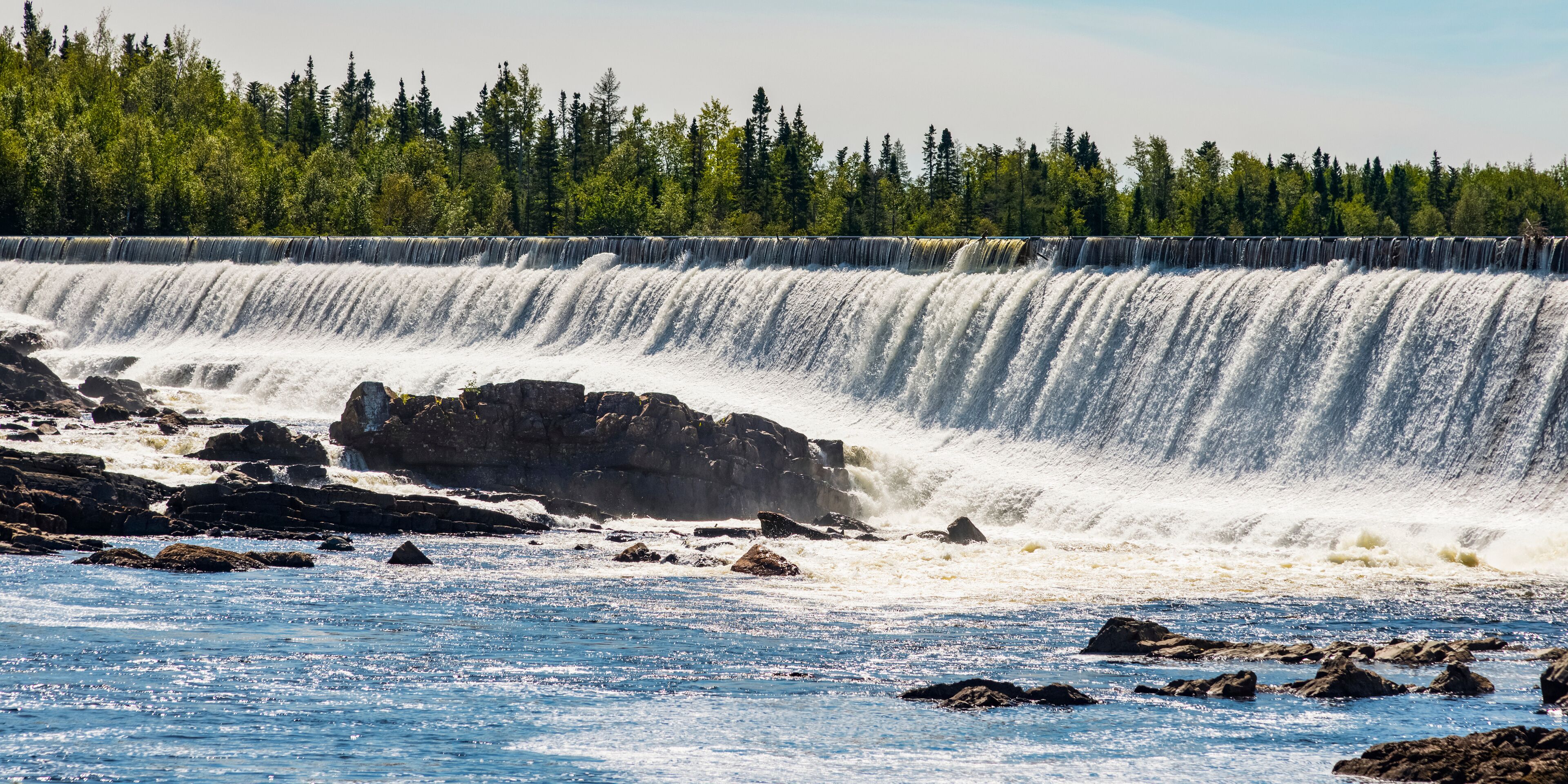 A Waterfall On Exploits River; Bishop's Falls, Newfoundland And Labrador, Canada