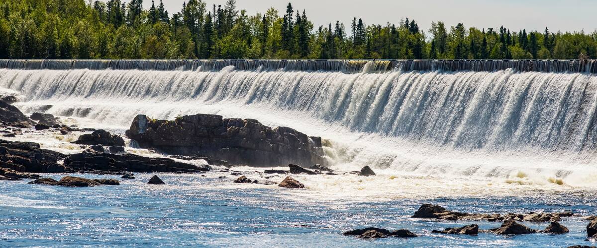A Waterfall On Exploits River; Bishop's Falls, Newfoundland And Labrador, Canada