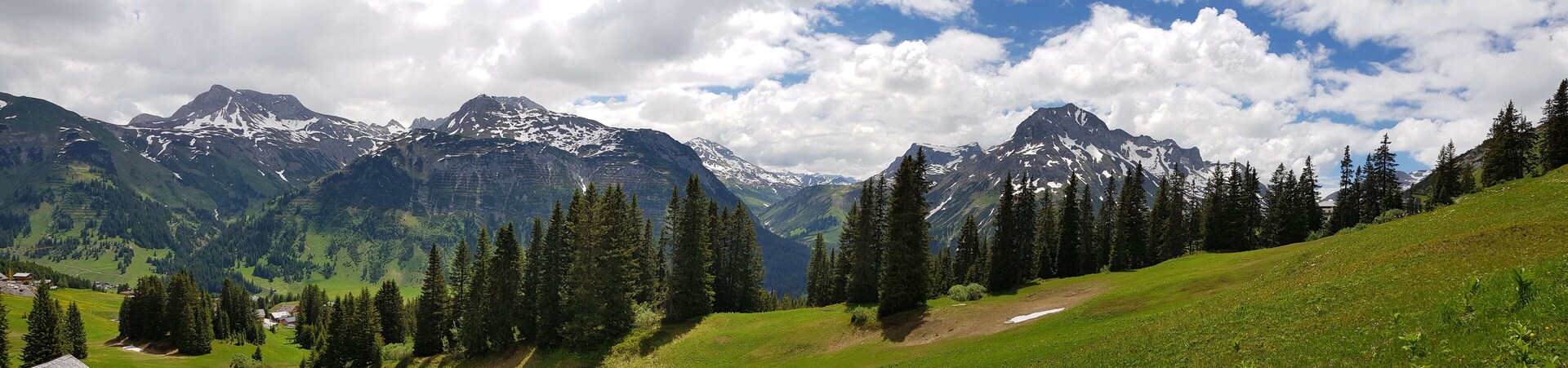 The mountains of Lech, Austria.