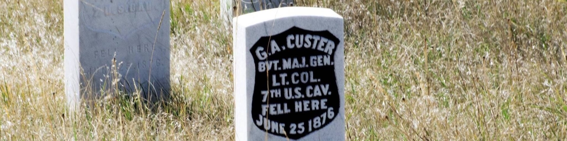 Lieutenant Colonel George Armstrong Custer's grave.
