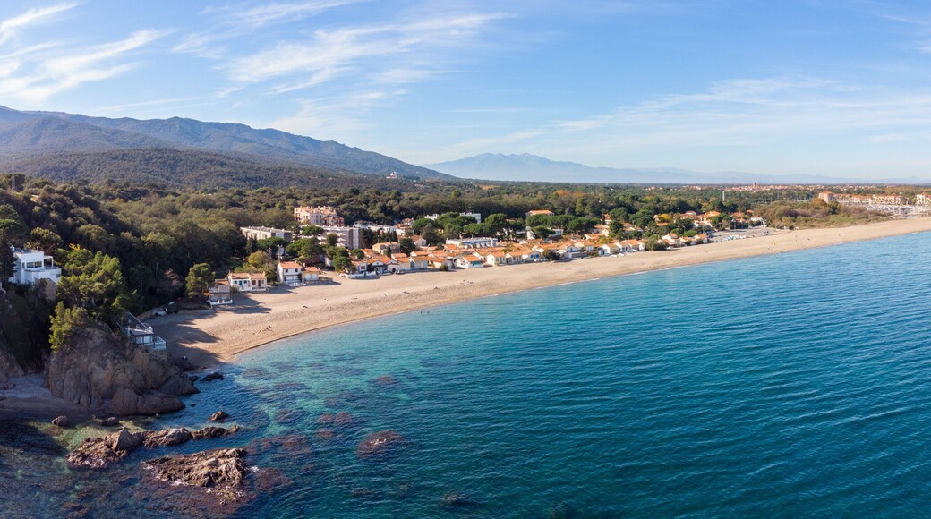 Panorama de la plage du Racou (Argelès)