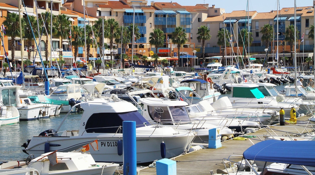 The busy marina at the Port of Argeles. Plenty of time can be spent here just watching life go by.