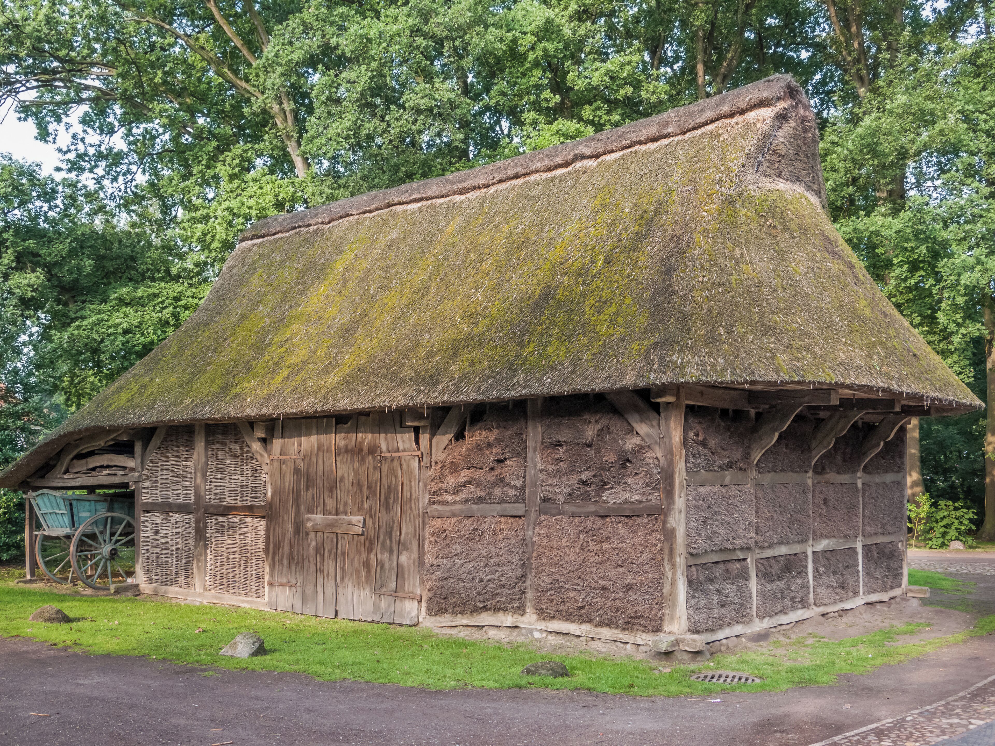 Barn in the grounds of Ammerländer open-air museum in Bad Zwischenahn