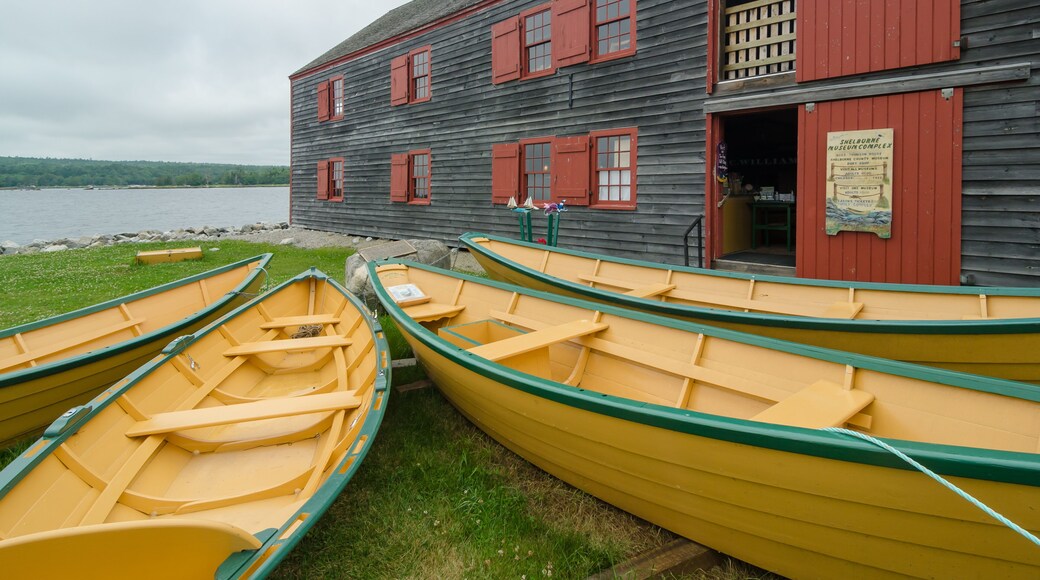Iconic dories at the historic Shelburne County Museum on the South Shore of Nova Scotia; Shutterstock ID 247937299; Purchase Order: -