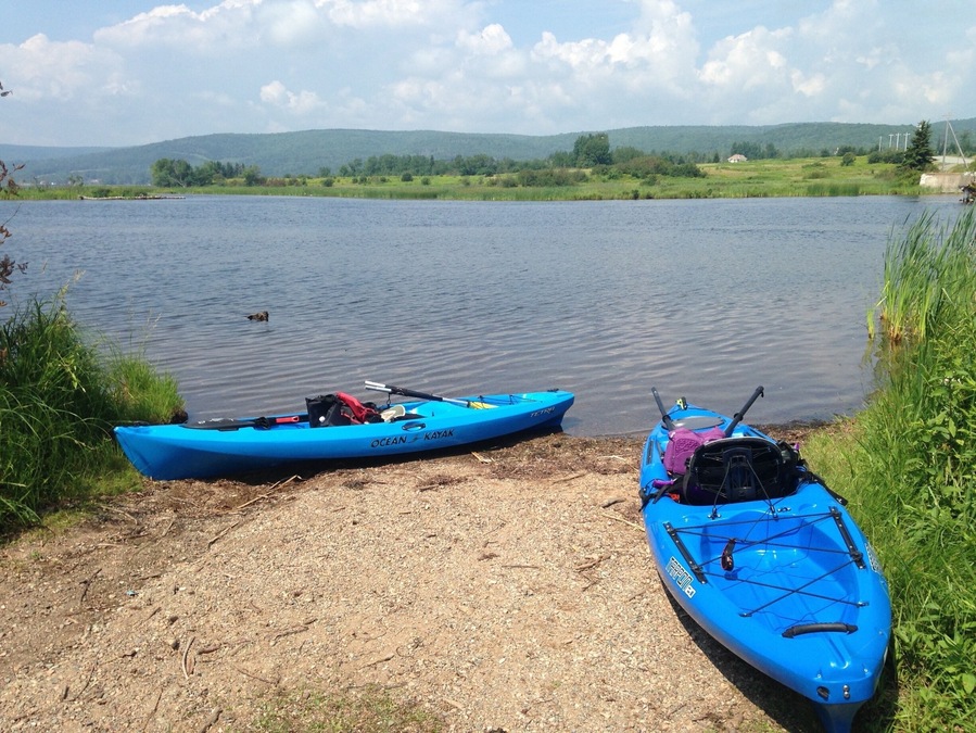 Camped nearby. Gorgeous day on Bras d'Or Lake.