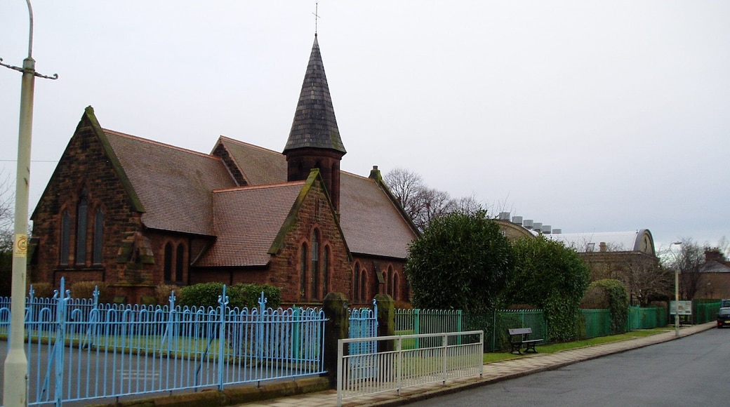 St Matthew's Church, Bromborough Pool Built in 1890 by Prices who had the candle factory in Bromborough Pool for many years.