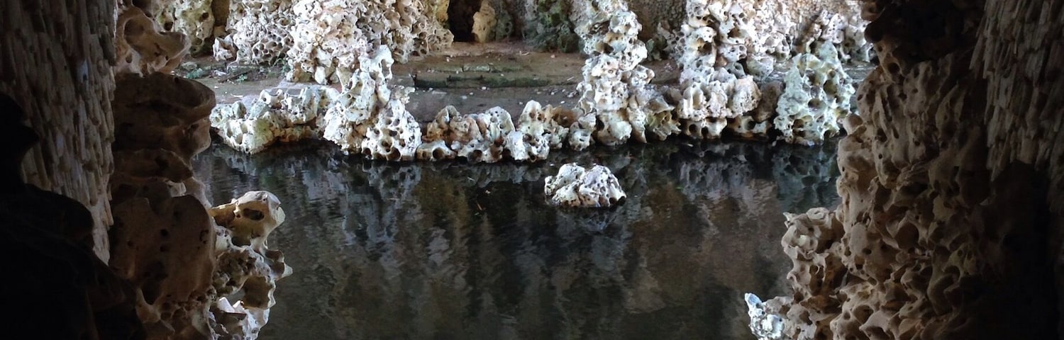 The Crystal Grotto at Painshill Park (note that sometimes it closes earlier than the park so don't try and go too late in the day. I think it closed an hour before the rest of the park when I went)
