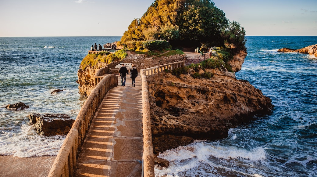 biarritz france ocean sky beach