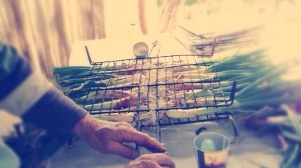 Préparation de la calçotade