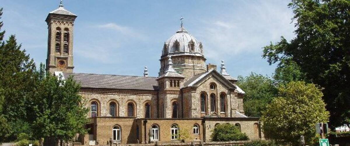 Church of England parish church of St James, Gerrards Cross, Buckinghamshire, seen from the southwest