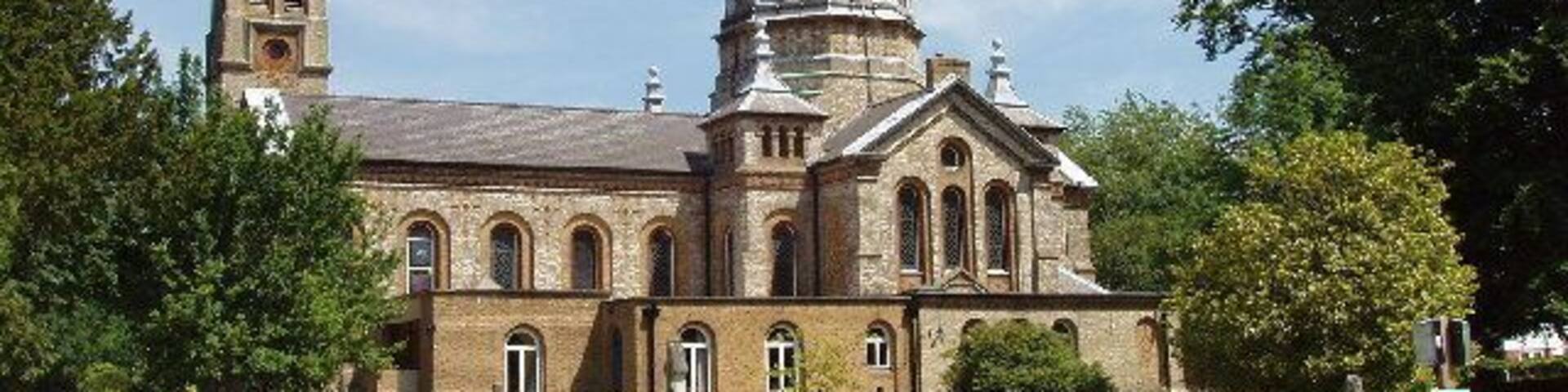 Church of England parish church of St James, Gerrards Cross, Buckinghamshire, seen from the southwest