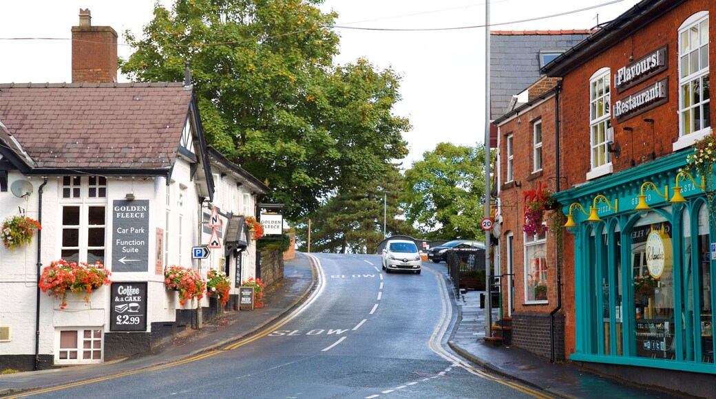 Lymm which includes a small town or village