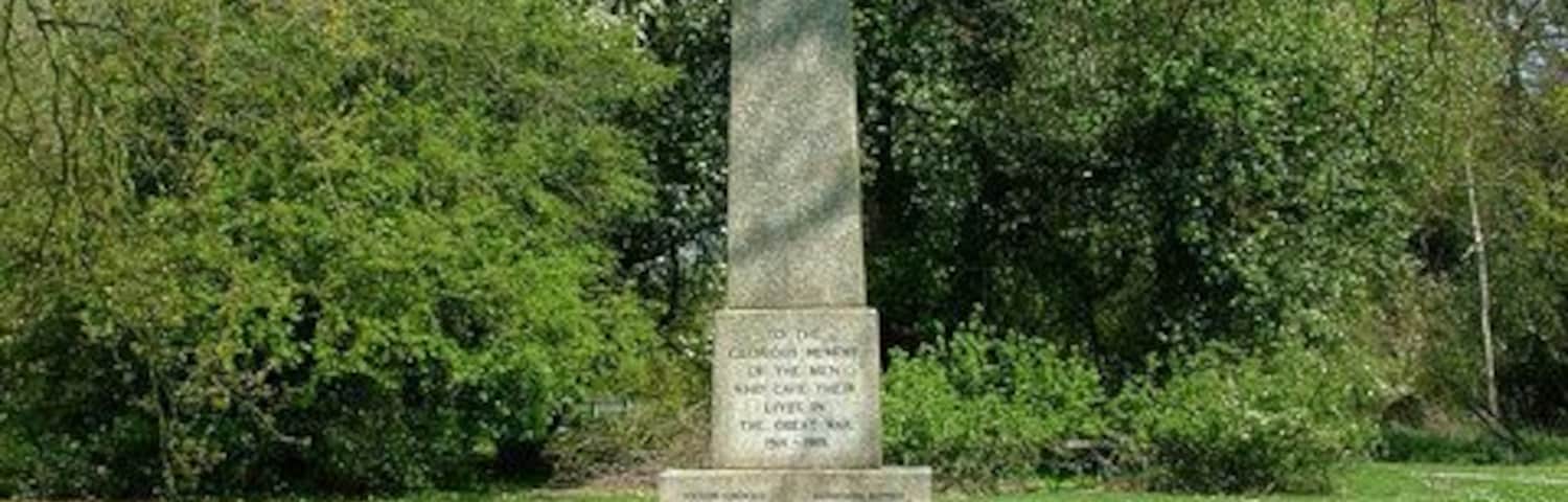 Harmer Green War Memorial. This Great War Memorial stands in the middle of the green.