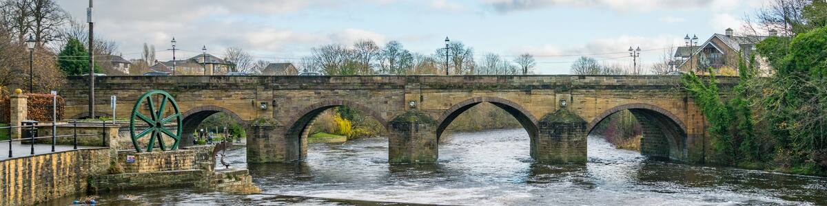 Wetherby Bridge, which spans the River Wharfe, is a Scheduled Ancient Monument and a Grade II listed structure, Wetherby, North Yorkshire, England, UK