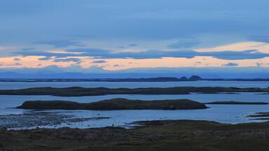 Summer evening at the Breidafjoerdur, Iceland.