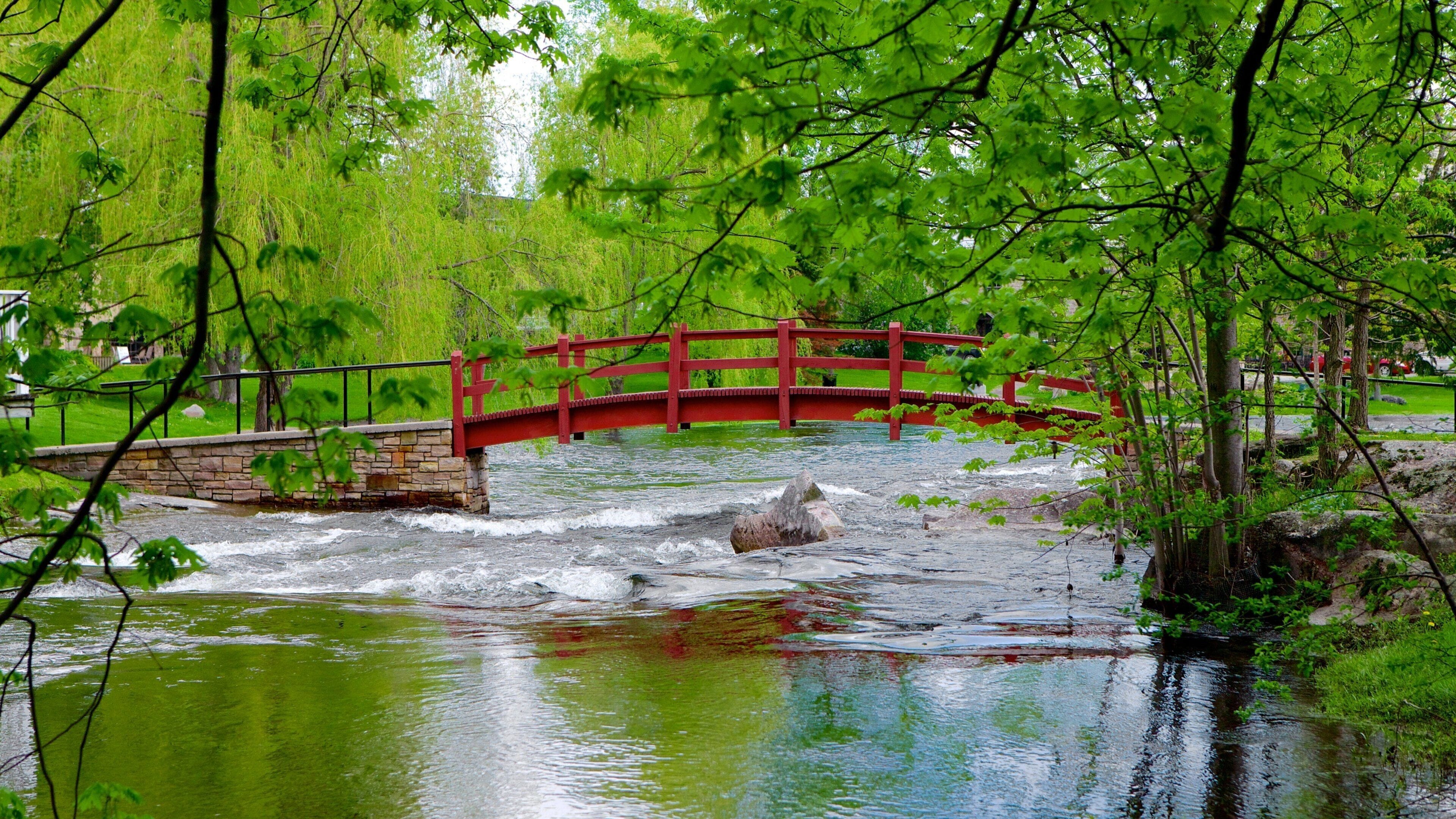 Perth featuring a bridge and a river or creek