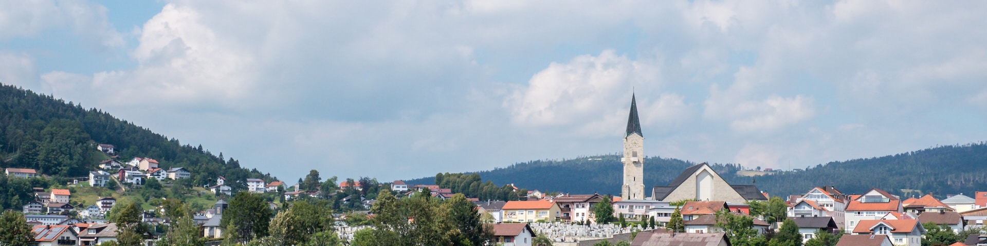 Skyline von Hauzenberg in Niederbayern