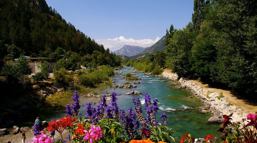 Beautiful lower alpine town north of Nice