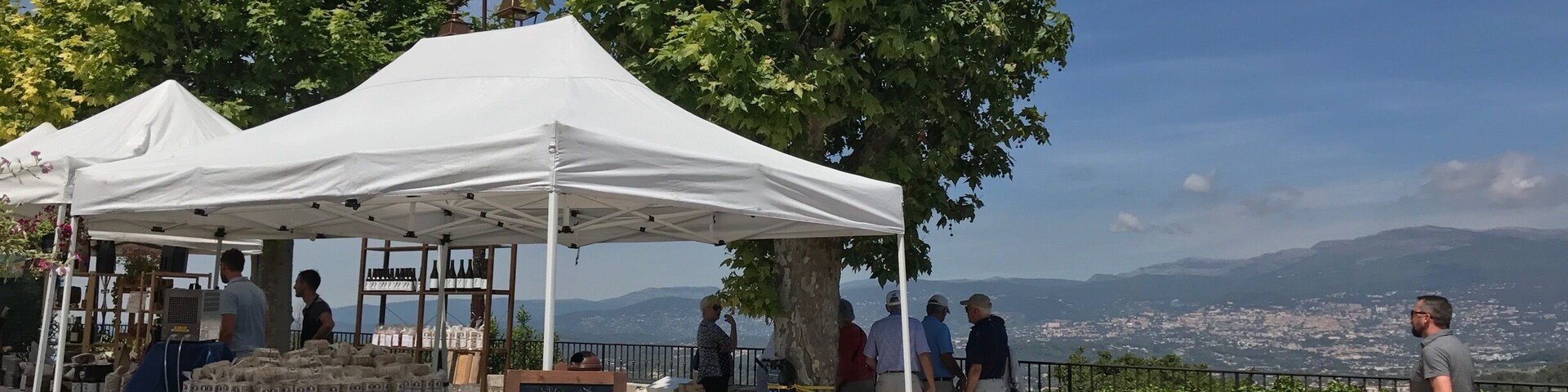 On the way to Grasse (the perfume city), a charming little village up in the hill