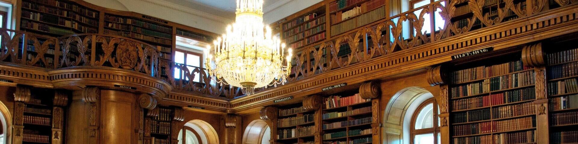Beautful library in the Festetics Palace - sole intact aristocratic private library - collected by the family for 200 years