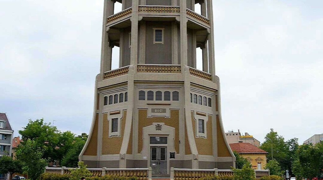 This water tower was Hungary's first structure of reinforced concrete.