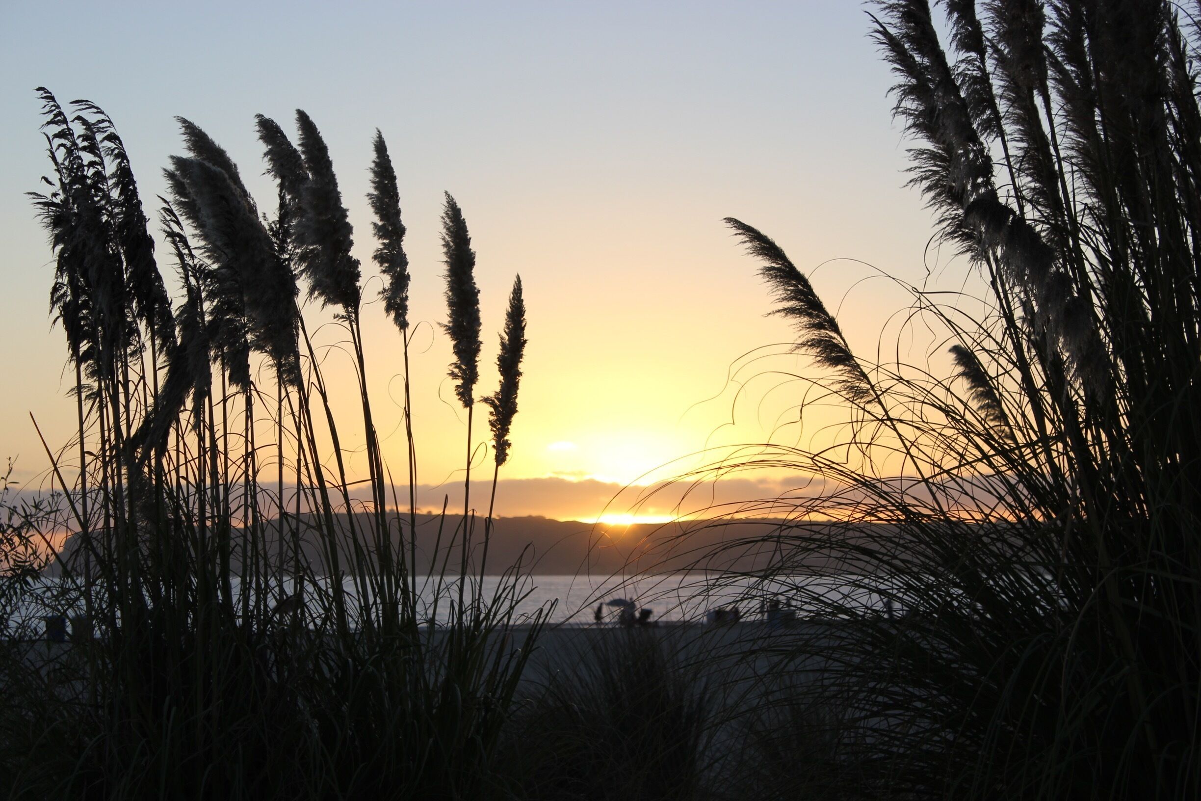 Sunset over the Pacific from the Hotel Del Coronado.  