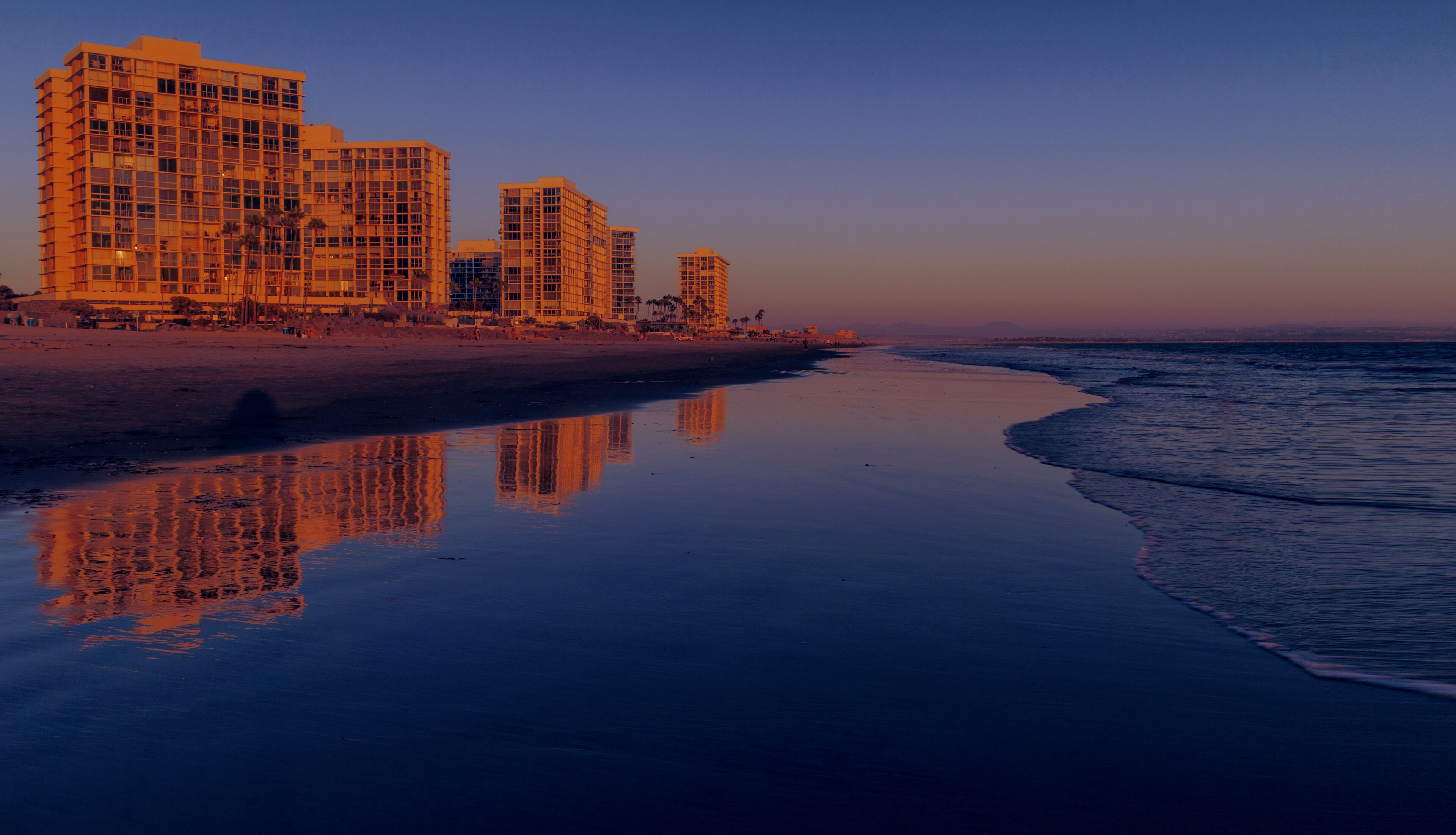 coronado, home of the Navy Seals (down just past those condos)